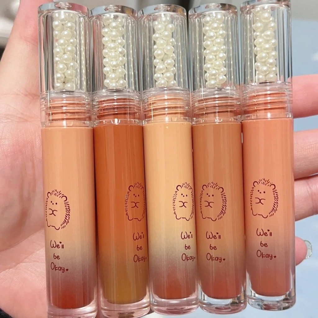 Son kem bóng nhím GOGO TALES căng mọng nhẹ môi Coloured Glaze Mirror Light Lip Glaze Gogotales GT371 GOGO110