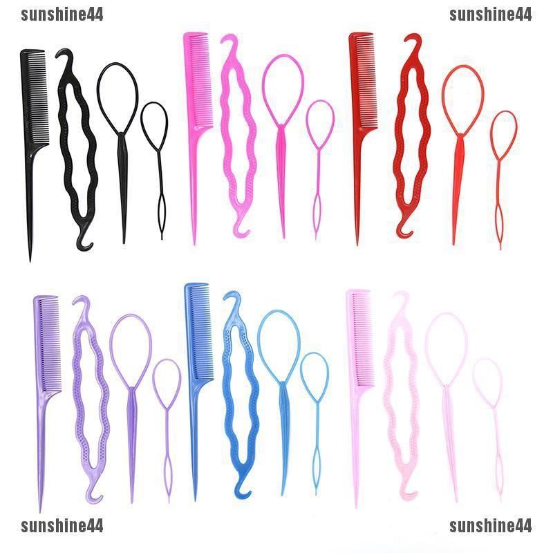 [Mã FAMARAL1 giảm 10K đơn 50K]sét 4 dụng cụ búi tóc thần thánh