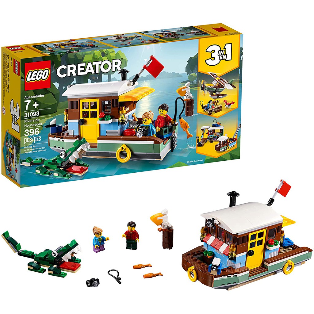 Mô Hình Đồ Chơi Lego Creator Riverside Houseboat 31093 Dành Cho Trẻ