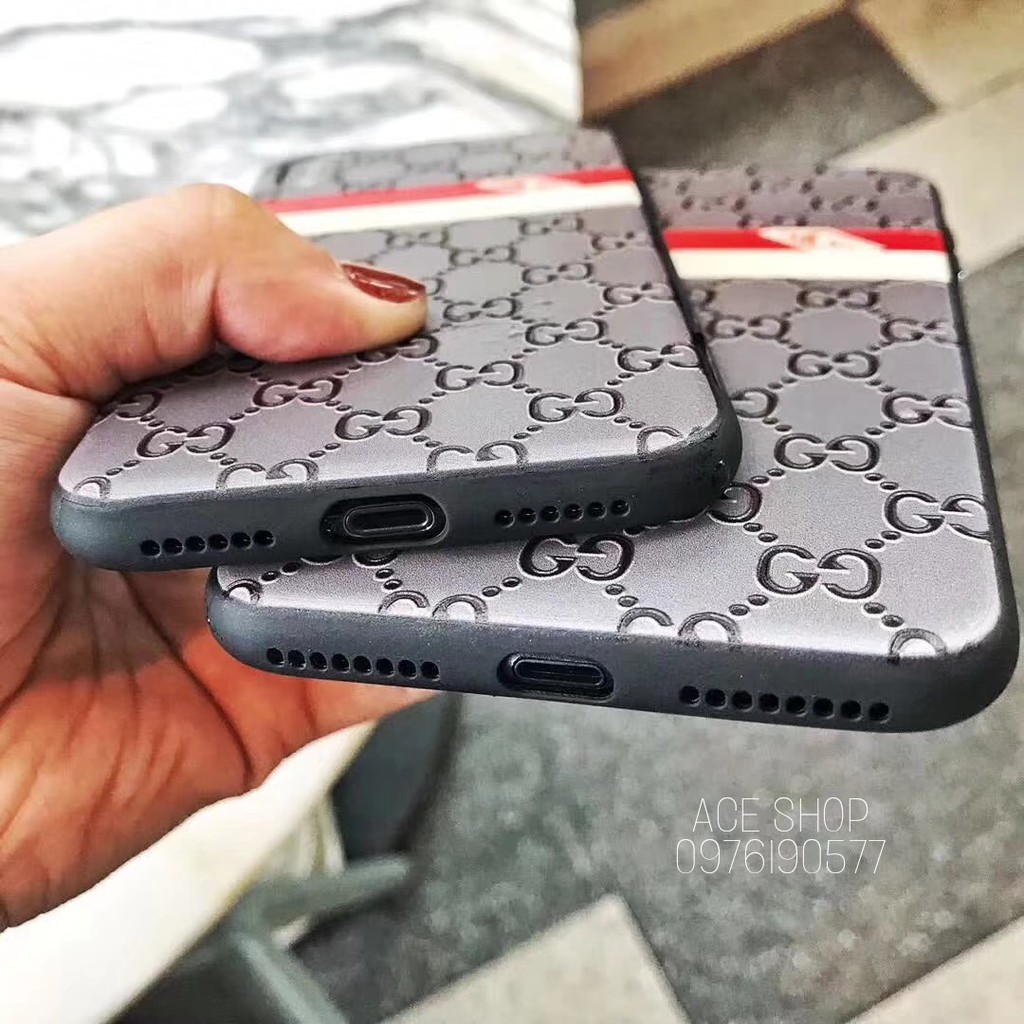 Ốp dẻo Gucci I.P  X, 7 plus, 8 plus, 6 plus, 6, 7, 8  full viền