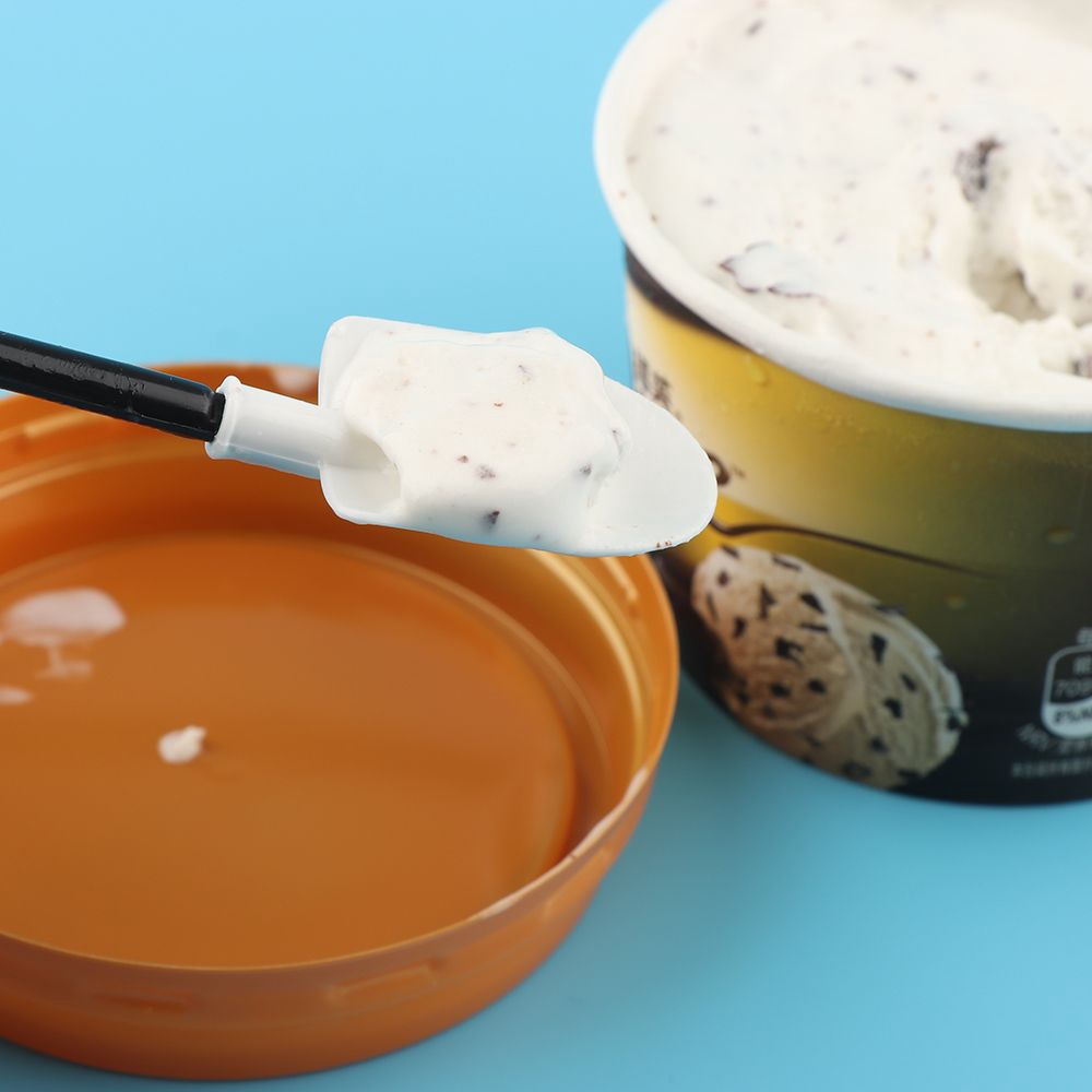 Set 100 thìa nhựa ăn kem dùng 1 lần hình xẻng độc đáo đáng yêu