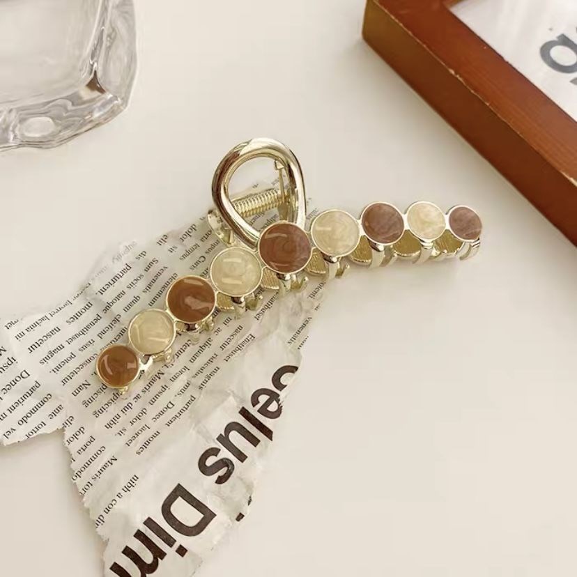 Kẹp tóc hình vây cá mập tròn lớn thiết kế mới thời trang cho nữ