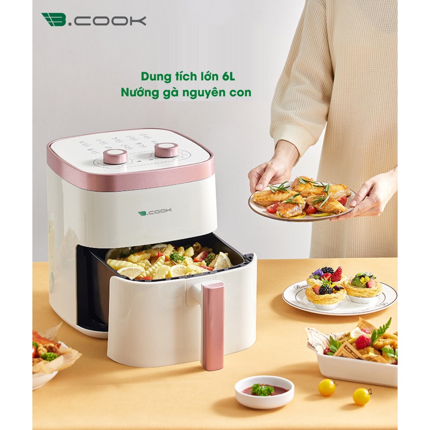 Nồi chiên không dầu B.Cook dung tích lớn 6L