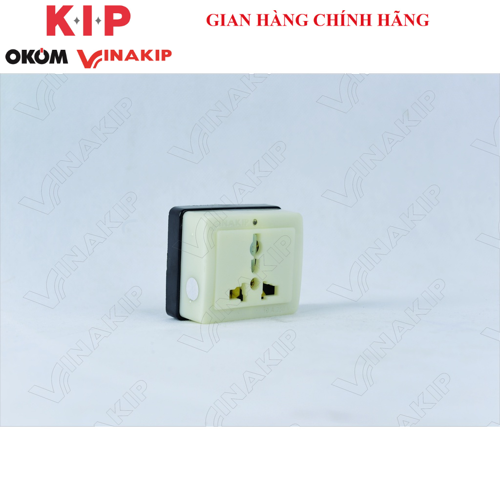 Ổ cắm VINAKIP đơn 3 cực đa năng 10A 250V