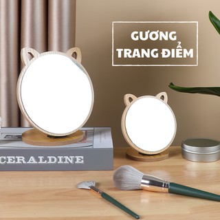 Gương Để Bàn, Gương Tai Mèo Dáng Xinh Xắn - AUTO BEN