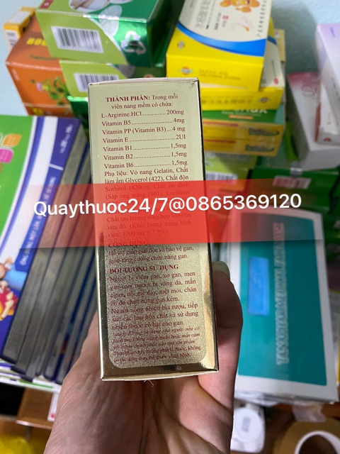 ARGININ 6+ BỒI BỔ CƠ THỂ,TĂNG CƯỜNG CHỨC NĂNG GAN