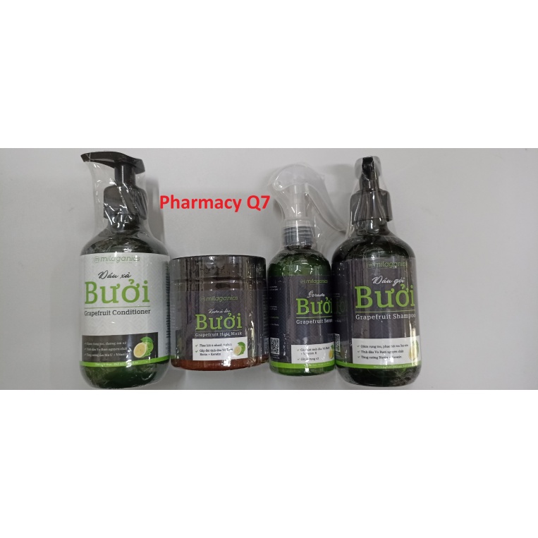 (Nhiều loại) milaganics dưỡng tóc hương Bưởi
