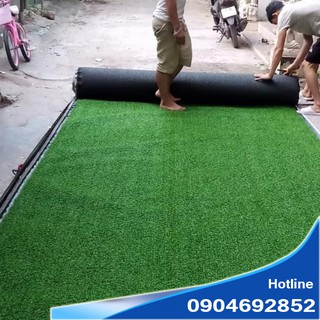 Thảm Cỏ Nhân Tạo 2cm Khổ 2x5m Mẫu cỏ đế dù 1 mét vuông nặng 1.2kg