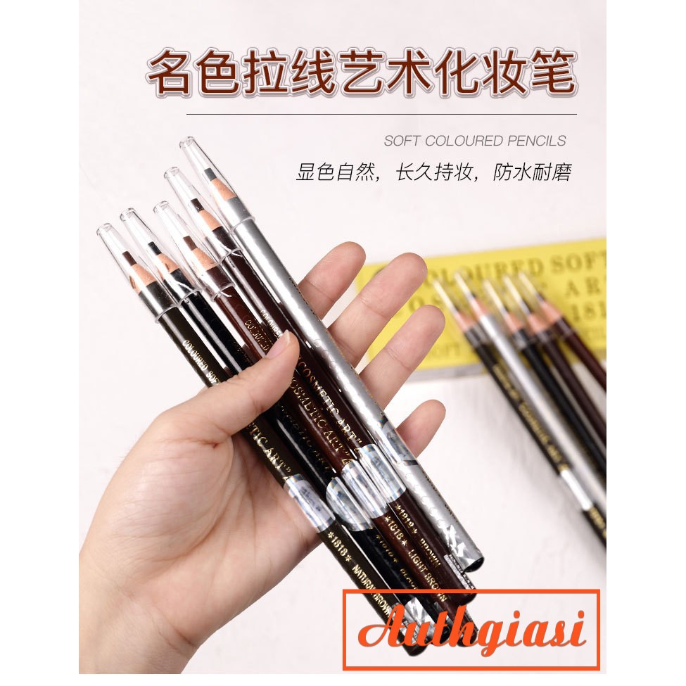 Chì xé 2 tem xịn Coloured soft No.1818 kẻ chân mày gảy sợi