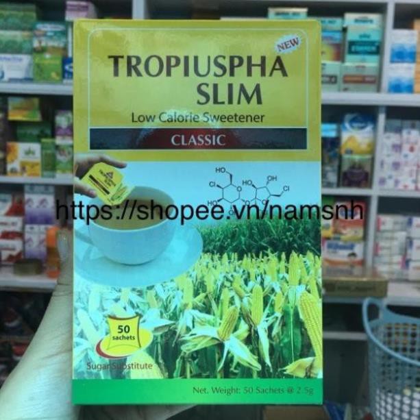 Đường Bắp Ăn Kiêng Tropiuspha Slim -Hộp 50 Gói *2,5gr