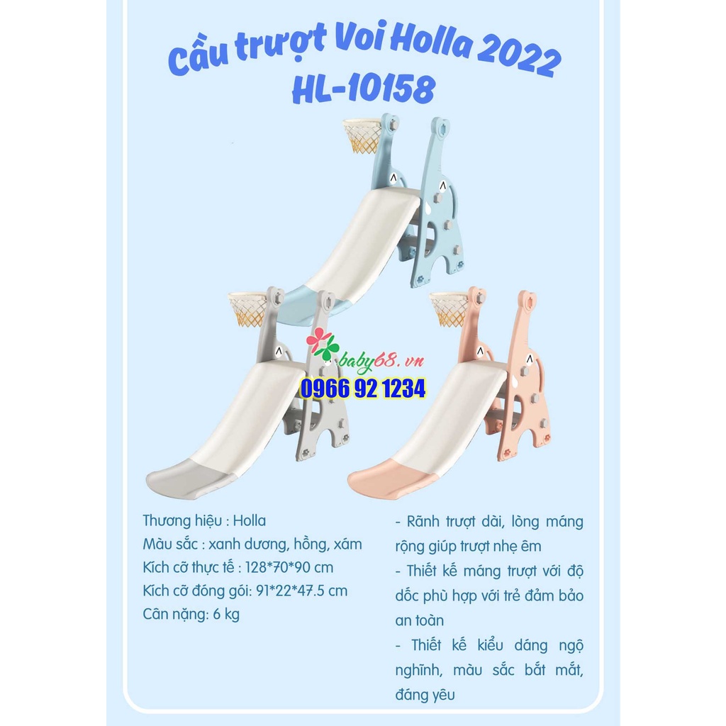 Cầu trượt Holla mẫu 2022 cho bé