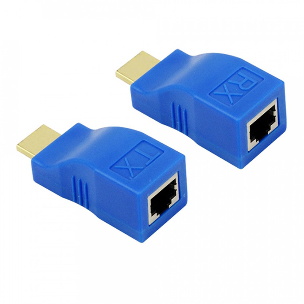 Bộ khuếch đại HDMI qua RJ45 ( cáp mạng ) kéo dài 30m ( HDMI to lan )