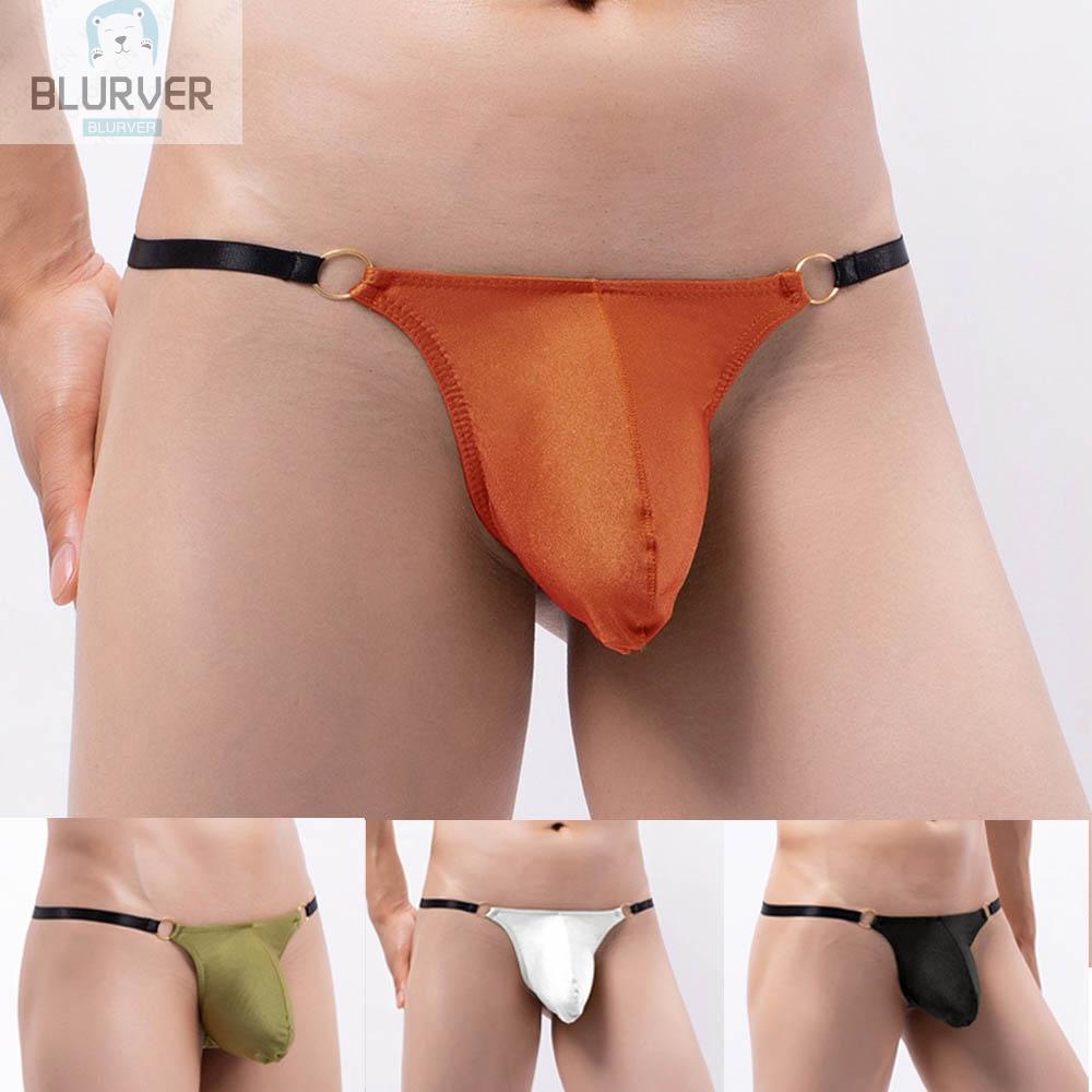 BLURVER~Mens Underwear Briefs Sexy Striped Underpants S~XL Breathable G-string#blueriver