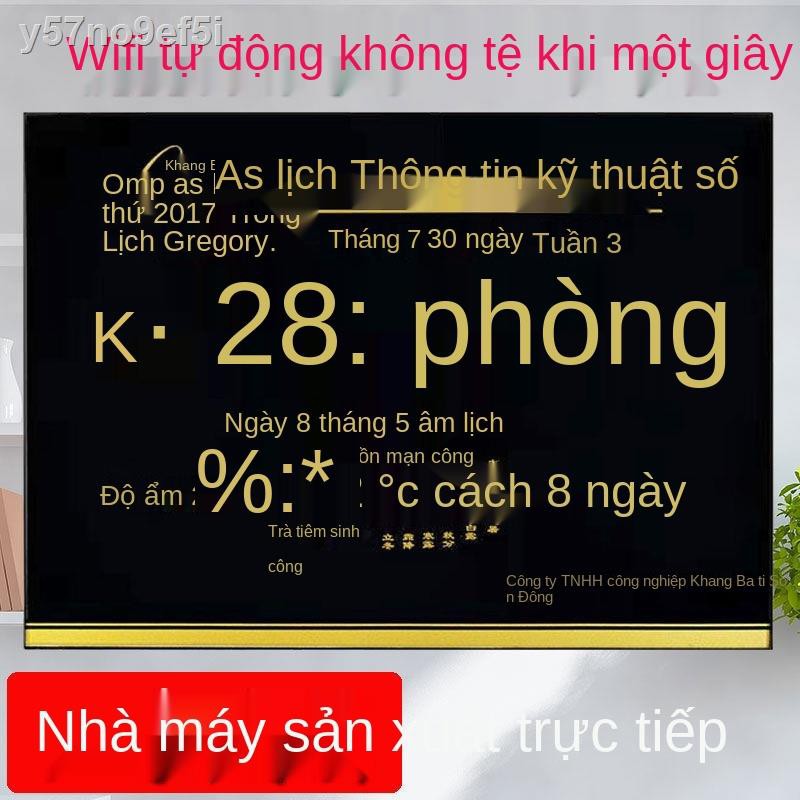 ✠۩đồng hồ điện tử led lịch vạn niên tại nhà wifi tự động điều chỉnh nhiệt độ và độ ẩm theo lịch lễ hội theo giờ [2106]