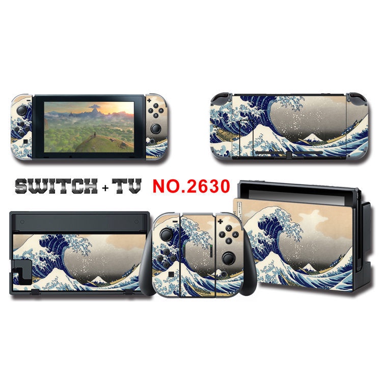 Miếng dán bảo vệ máy chơi game Nintendo Switch che phủ toàn diện nhiều màu sắc