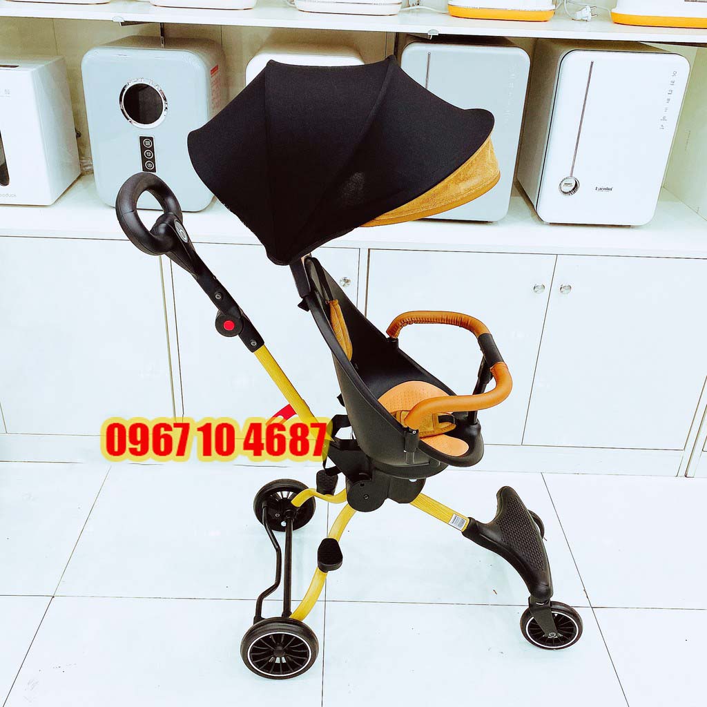 Xe đẩy đi bộ 2 chiều gấp gọn V5B - Mái vòm