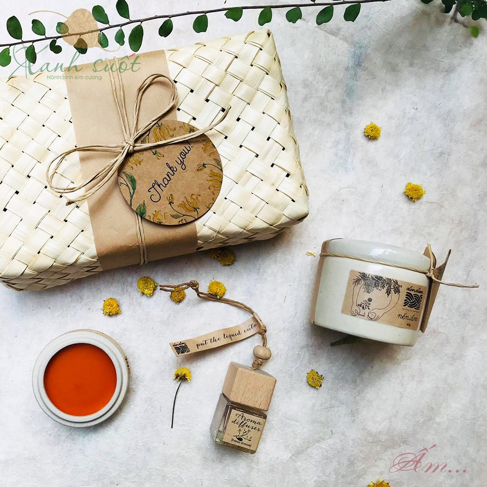 [Đồn Điền] Nến Âm - Am Handmade Candle - Nến Thơm Đồn Điền [Xanh Suốt]