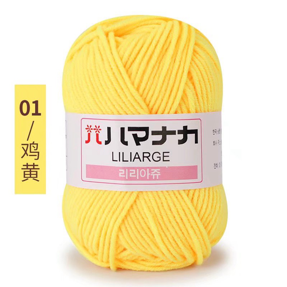 Set 10 Cuộn Len Sợi Cotton Sữa 4ply 25g Dùng Đan Áo Quần, Nón Len Thủ Công