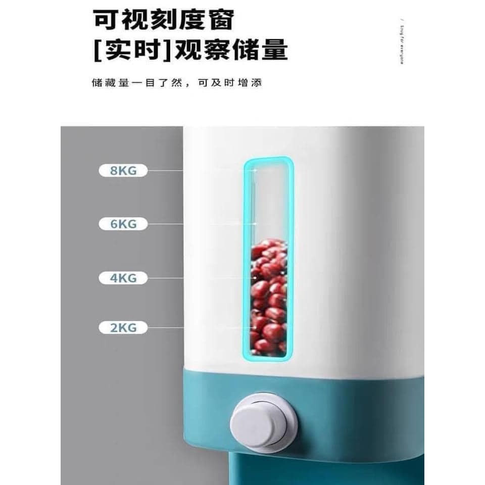 Thùng Đựng Gạo Thông Minh 3 trong 1 - Đựng 12KG - Hàng Cao Cấp - T2K Shop