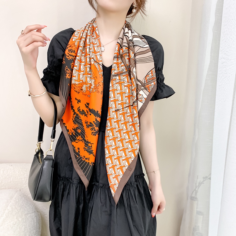 Khăn Choàng Vuông 90cm(35.4inch) Thời Trang Thoáng Khí WJ1007-57