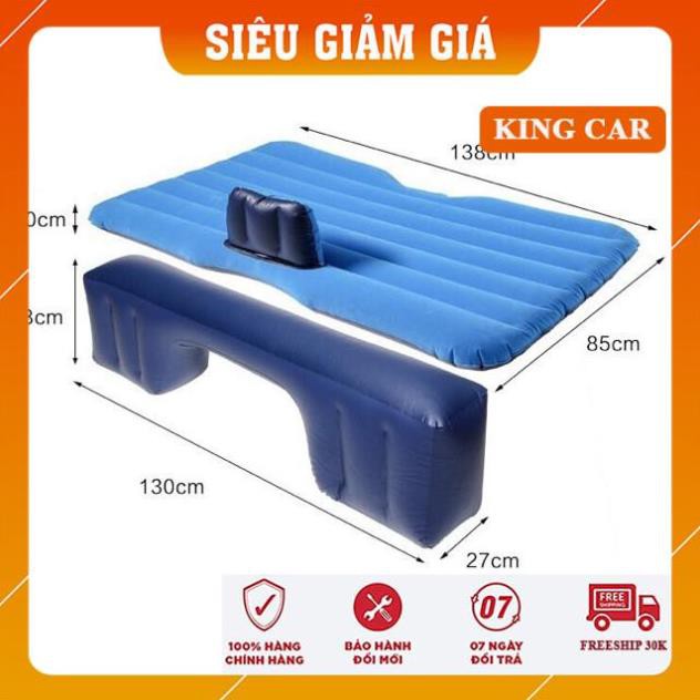 Nệm hơi xe ô tô cao cấp, giường hơi ô tô- bao gồm bơm điện, gối, miếng vá dự phòng - Shop KingCar