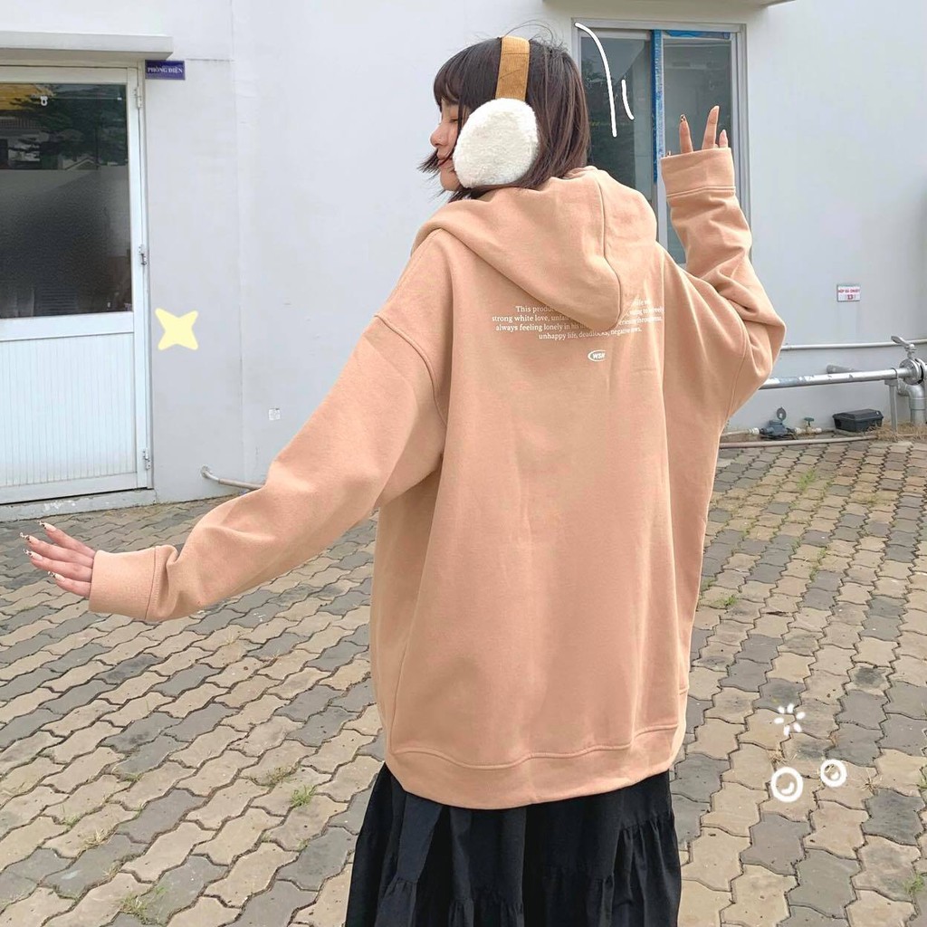 Áo Khoác HOODIE FULLZIP "STORY VER2" TAN | BigBuy360 - bigbuy360.vn