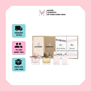 Set 4 lọ nước hoa minisize burberry 5ml/1 lọ