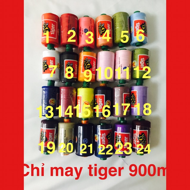 Chỉ may tiger cuộn 900m phong Phú tông 1