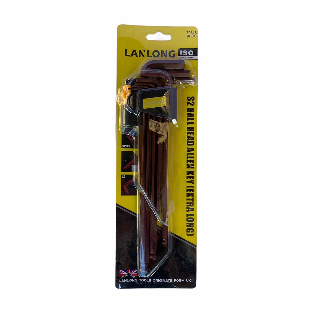 Bộ lục giác Lanlong bộ lục giác 9 chi tiết - Kim Khí Dung Anh