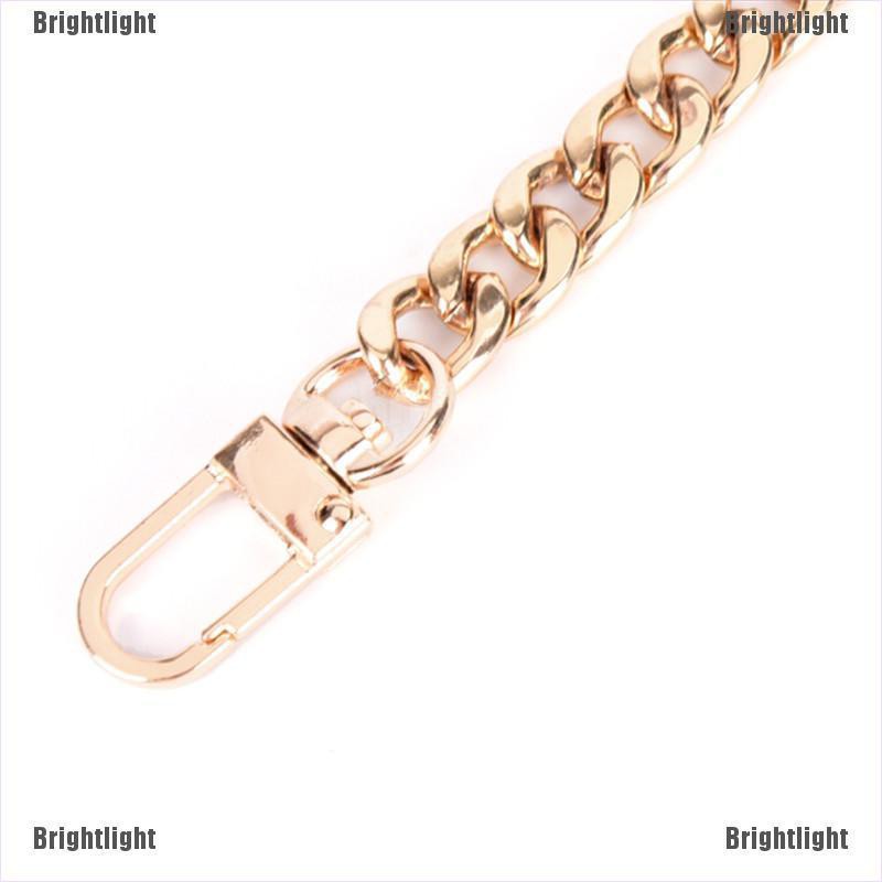 [Bright] Metal Purse Chain Strap Handle Shoulder Crossbody Bag Handbag Replacement [Light]