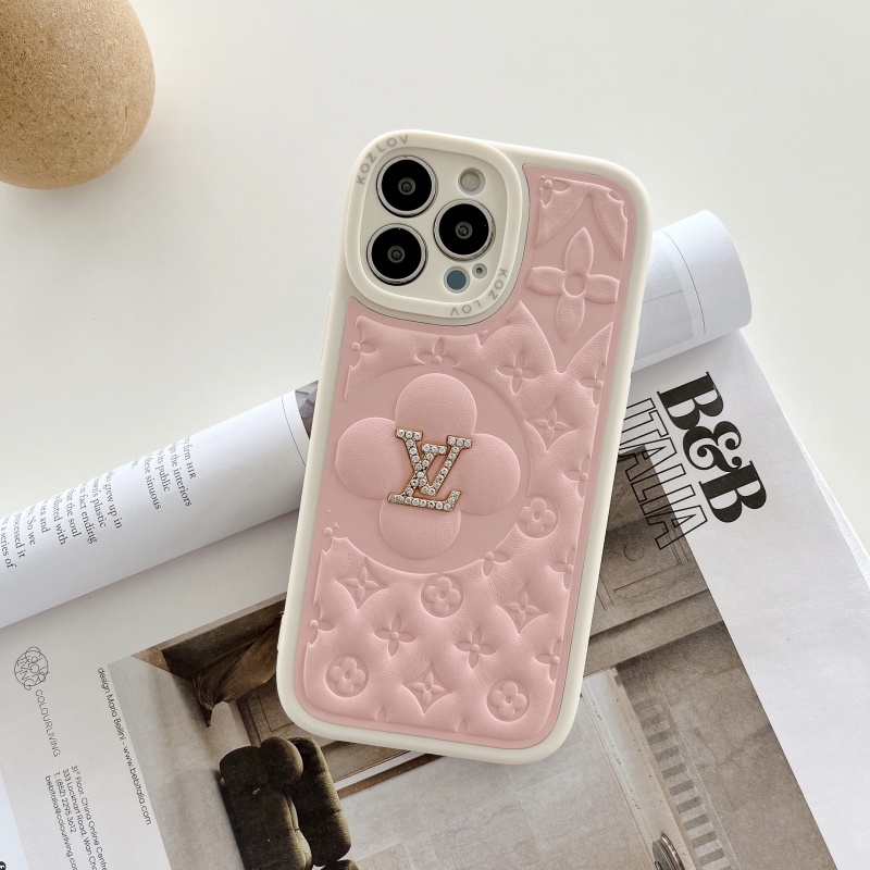 Ốp Điện Thoại Chống Sốc Màu Kẹo Ngọt In Logo LVy Cho iPhone 14 13 12 11 Pro Max XS XR X 8 7 6 6S Plus + SE 2020