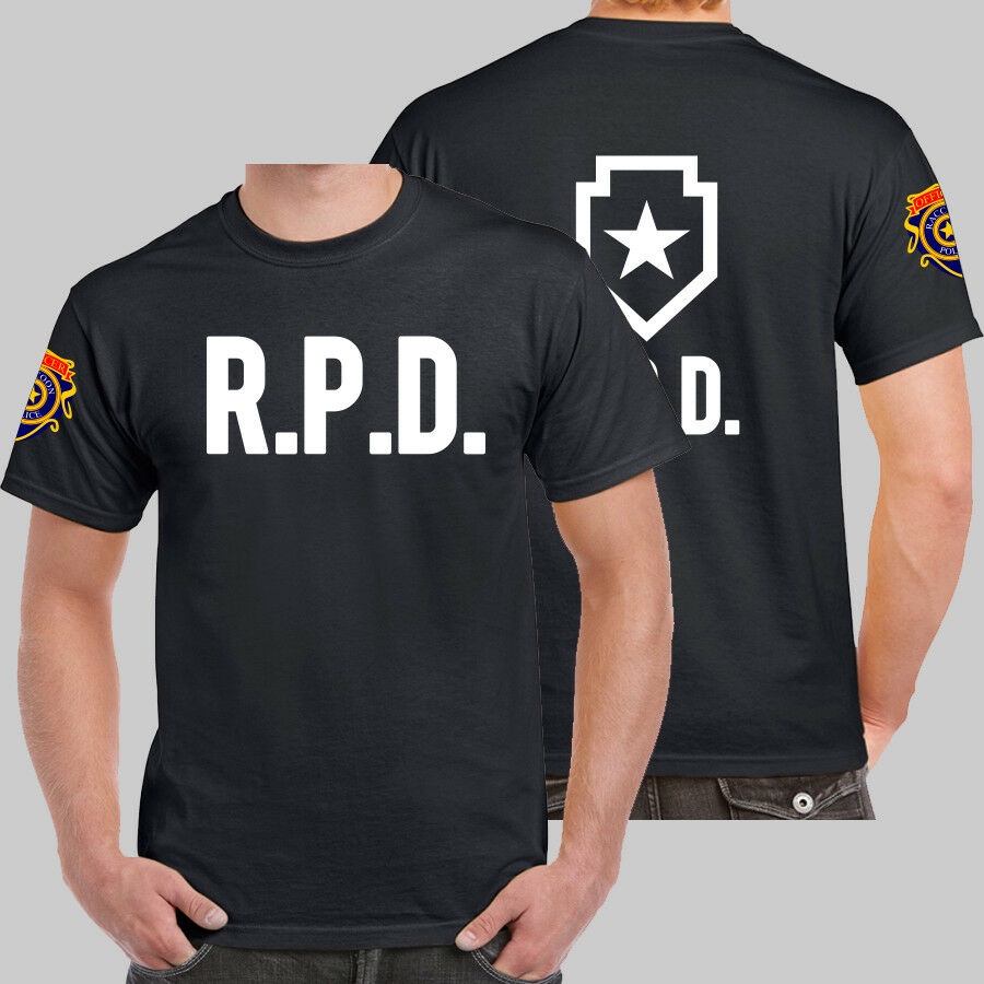 Raccoon Road Leon Kennedy Resident Evil 2 Làm lại thường xuyên Quần áo nam thời trang