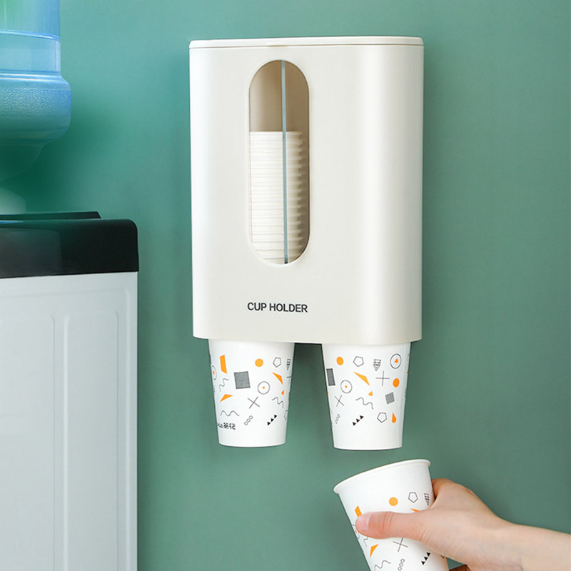 Giá Đỡ Cốc Giấy Dùng Một Lần Tự Động Gắn Tường Không Cần Khoan | BigBuy360 - bigbuy360.vn