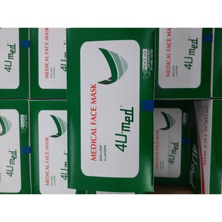 KHẨU TRANG Y TẾ 4U MED 3 LỚP GIÚP KHÁNG KHUẨN, LỌC BỤI