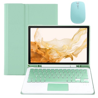 Bao da máy tính bảng kèm bàn phím bluetooth cho samsung galaxy tab s9 11 2023 tab s9 fe 2023 touchpad s9 tab a8 10.5 tab s8 / s7 s6 lite