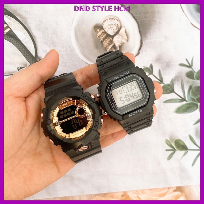 Đồng hồ điện tử nam nữ SPORT M219, đồng hồ điện tử mặt vuông cá tính trẻ trung - DND Style