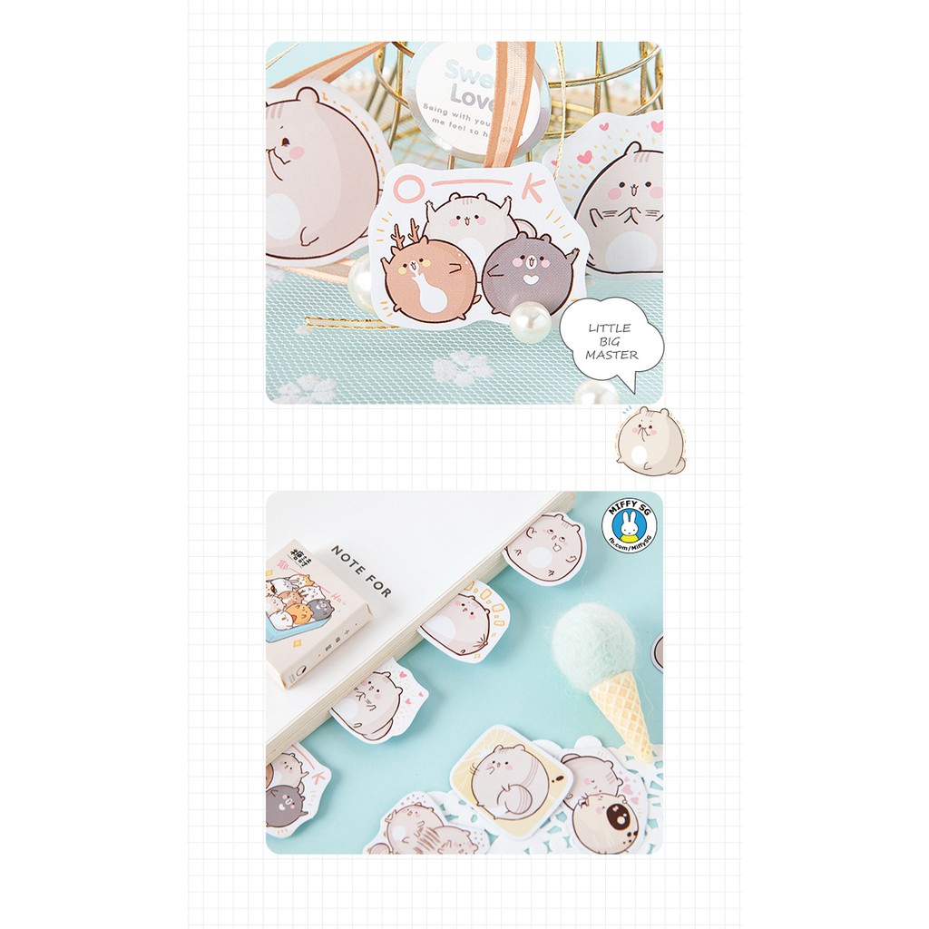 Hộp 45 sticker EM CHUỘT MẬP