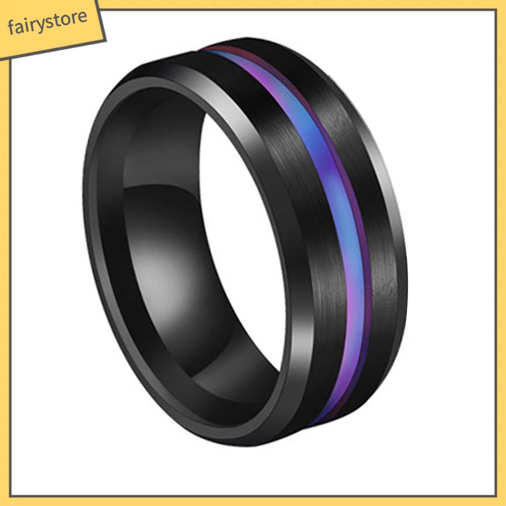 Nhẫn Hợp Kim Màu Trơn Thiết Kế Đơn Giản Cho Nam Và Nữ