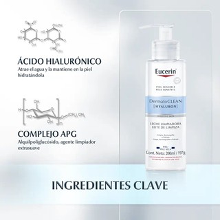 ［ĐỨC］Sữa rửa mặt Eucerin DermatoCLEAN Hyaluron 200ml