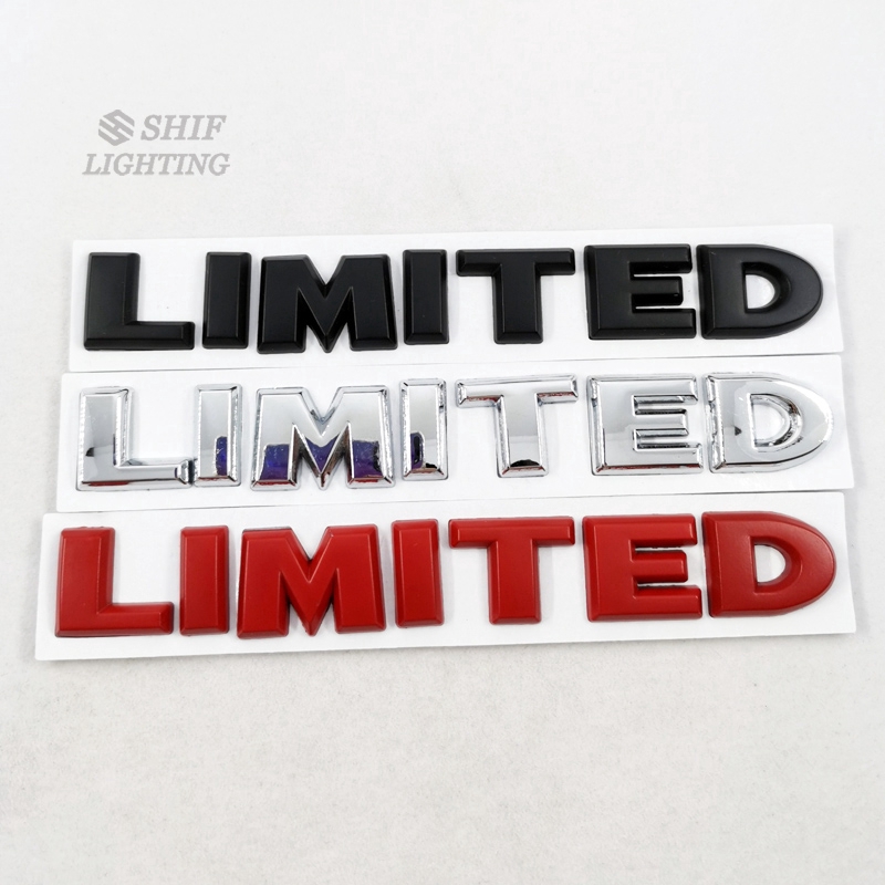 Logo Kim Loại Chữ "Limited Edition" Dán Trang Trí Xe Hơi