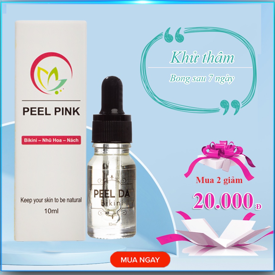 Peel pink khử thâm nhũ hoa vùng kín - Serum peel bikini 10ml