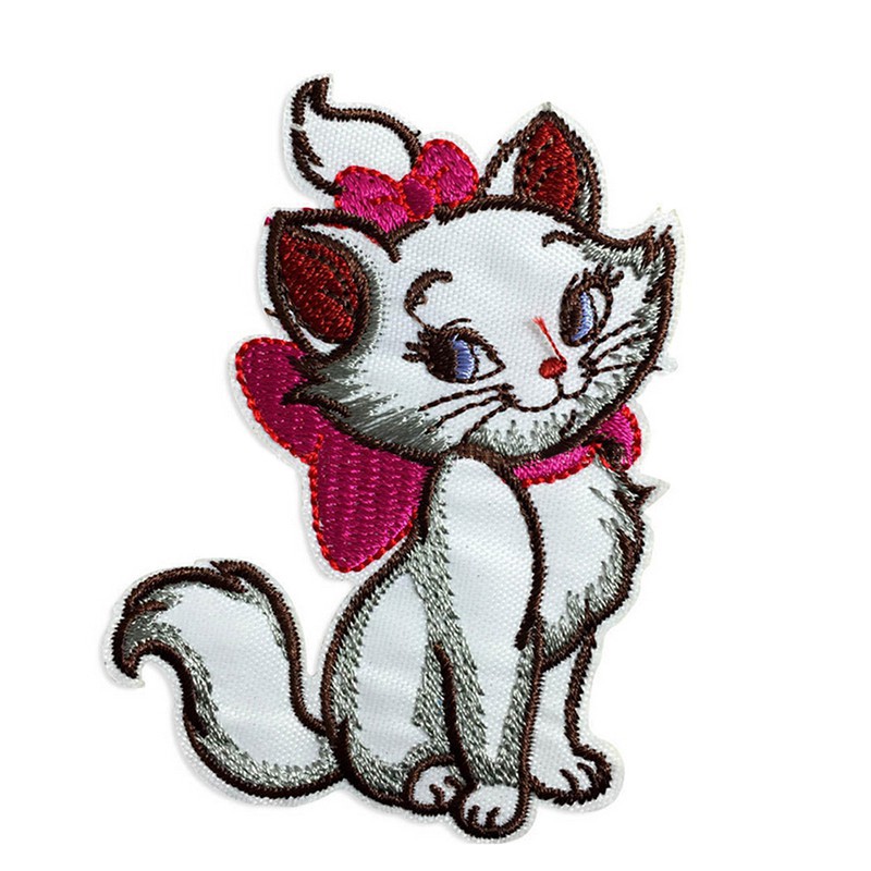 Sticker Ủi Thêu Hình Mèo Dễ Thương