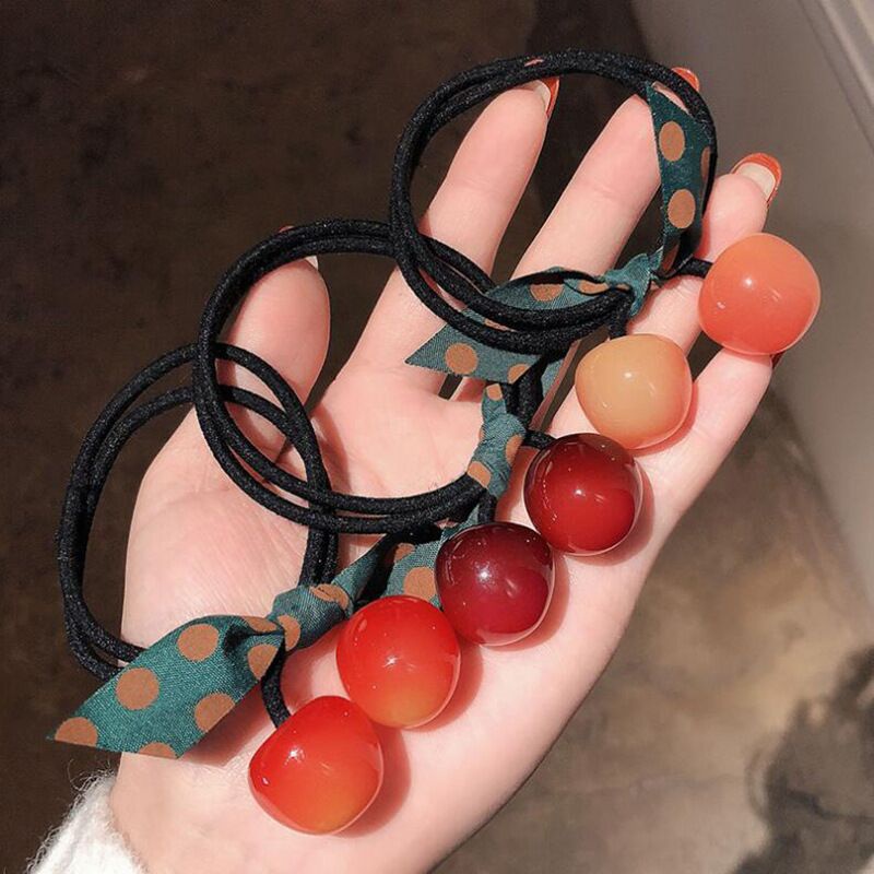 Set 2 dây chun dây nịt buộc tóc quả cherry siêu xinh BAG U CHUNCHERRY055