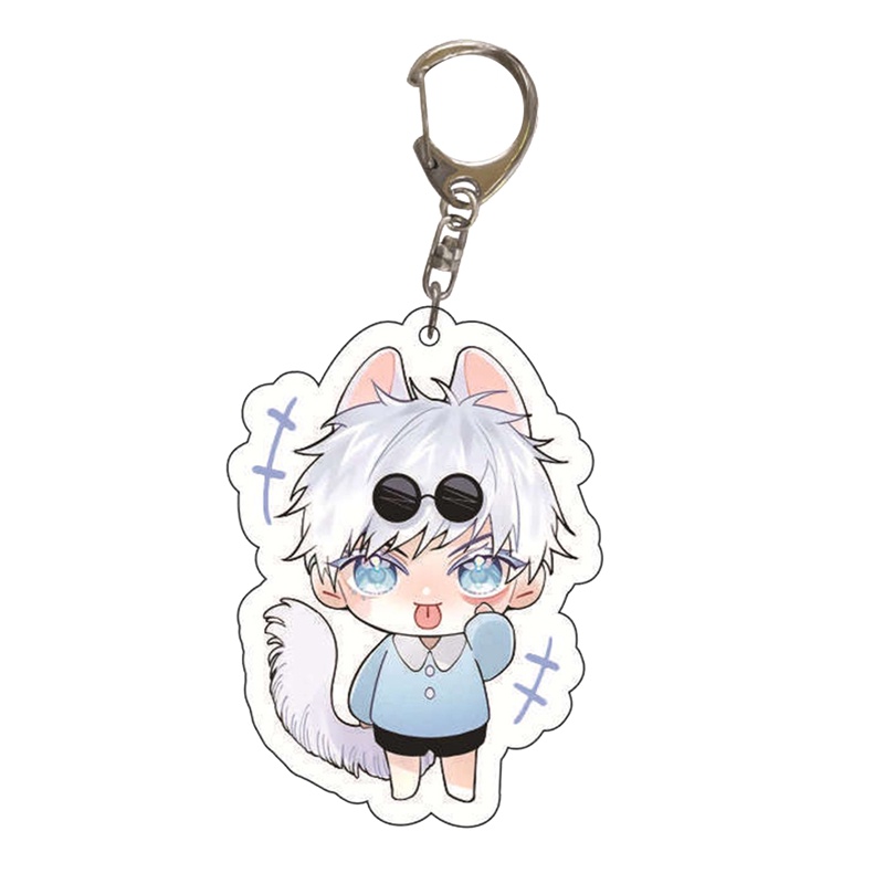 Móc Khóa Nhựa Acrylic Dễ Thương Hình Nhân Vật Anime Yuji Itadori Gojo Satoru