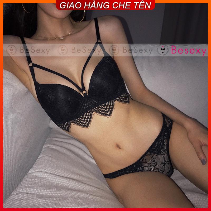 Set Đồ Lót Ren Có Gọng Đệm Mút Nâng Ngực Sexy Gợi Cảm | BigBuy360 - bigbuy360.vn