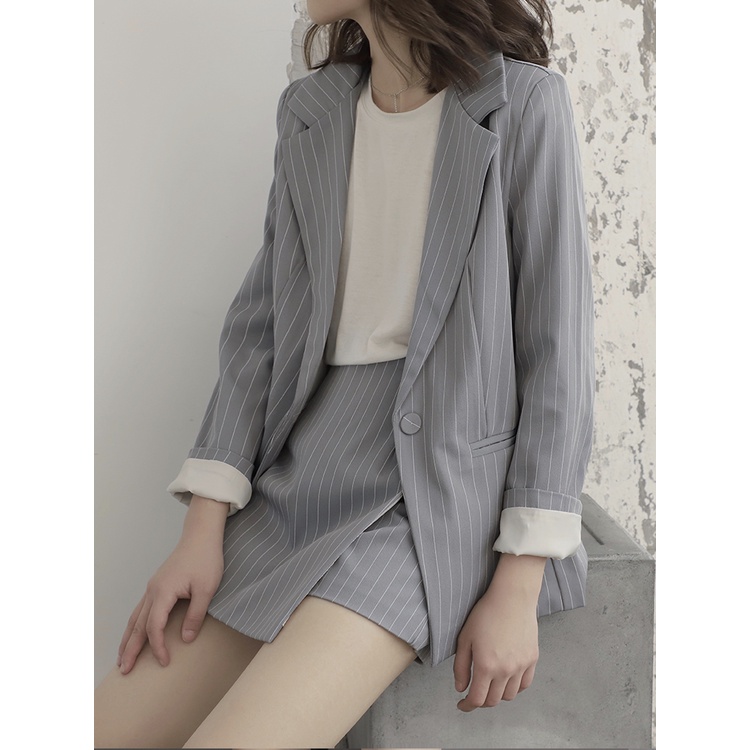 [Order] Set Blazer kẻ Nữ phong cách Hàn 6sstore