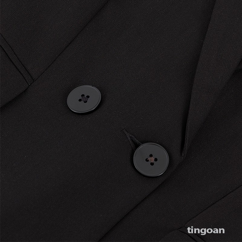 Áo blazer 4 cúc đen tingoan LOVE SPELL BLAZER/BL | BigBuy360 - bigbuy360.vn