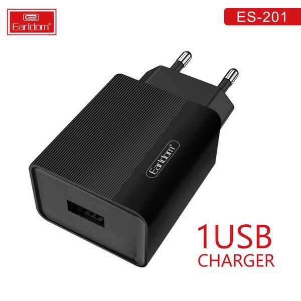 Sạc Nhanh Điện Thoại Củ Sạc Nhanh Earldom ES-201 Cổng USB 2.1A Hỗ Trợ Sạc Nhanh Hơn 30%