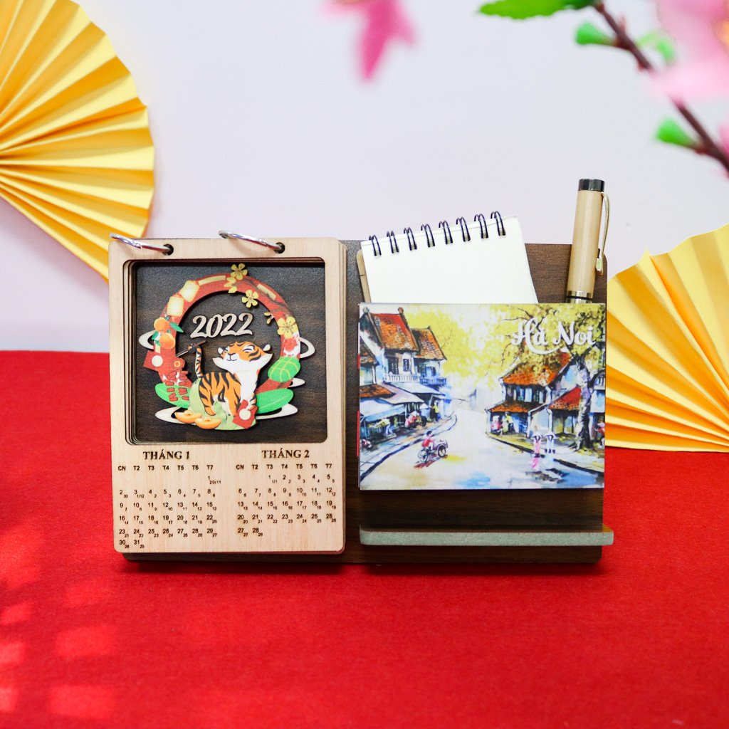 Lịch gỗ để bàn