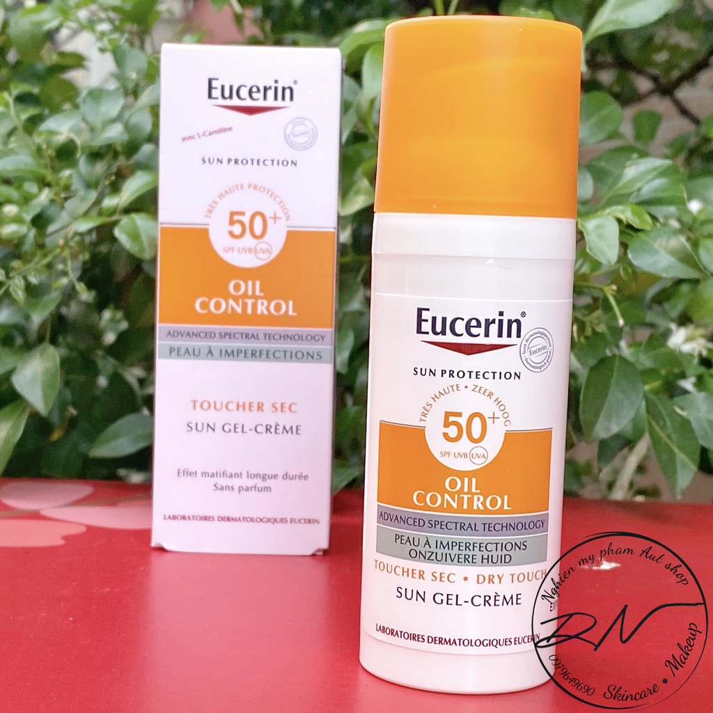 Kem chống nắng kiểm soát dầu Eucerin Sun Gel-Creme Oil Control Dry Touch SPF 50+